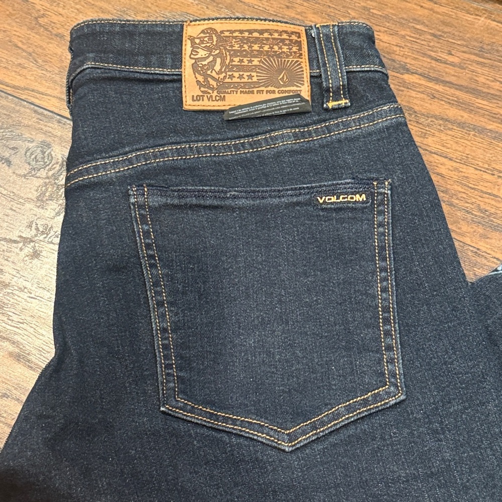 Volcom Men's 2 x 4 Skinny Jeans - Dark Blue Size: 30